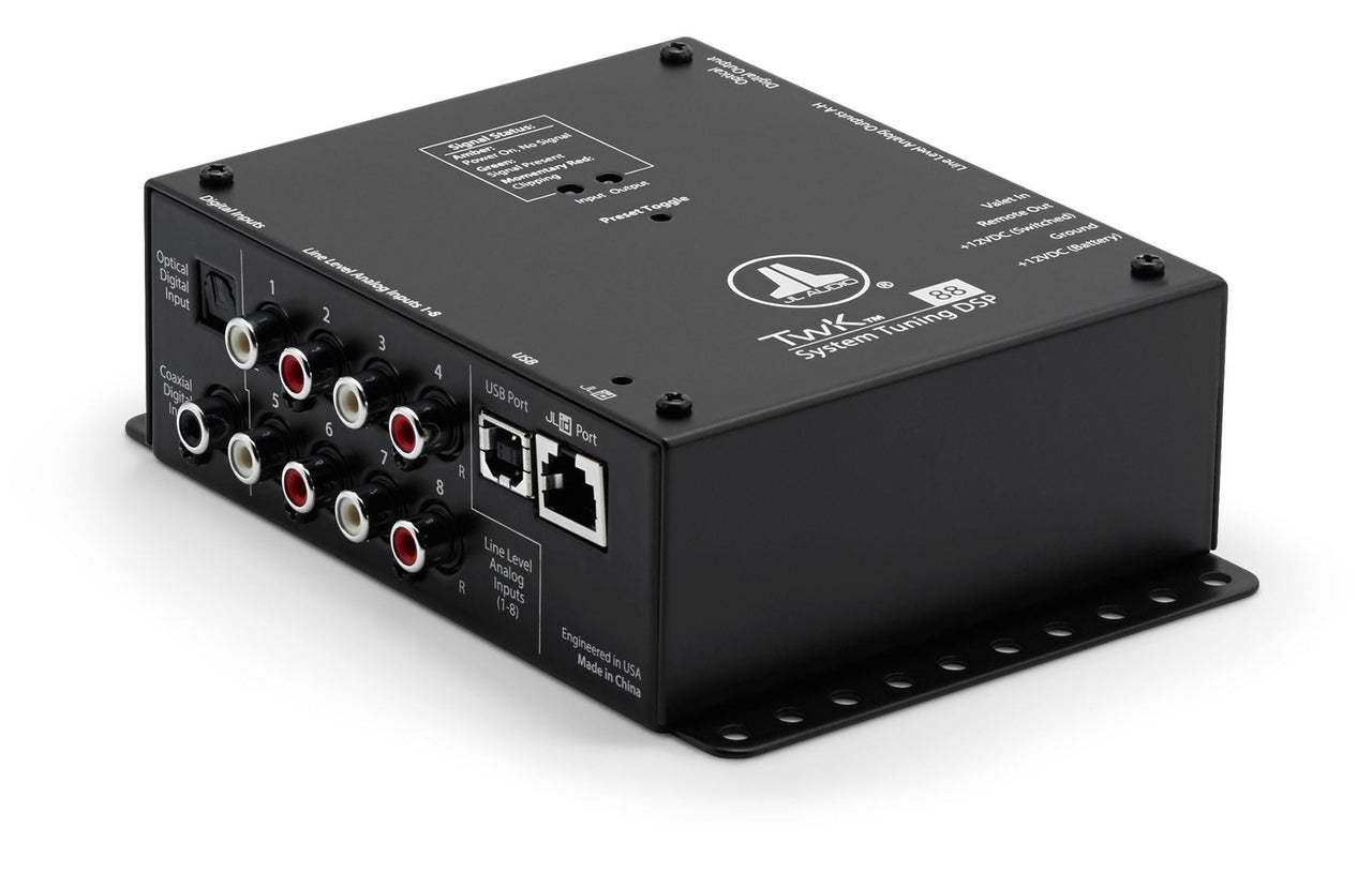 JL AUDIO System Tuning Dsp Controlled By Tün Software, 8-Channel Analog & Digital Inputs / 8-Ch. Analog Outputs - TWK-88
