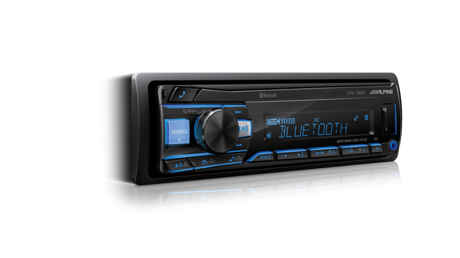 Alpine UTE-73EBT Digital Media Receiver with Bluetooth® / USB / AUX / iPod® and iPhone® / FLAC / TuneIt