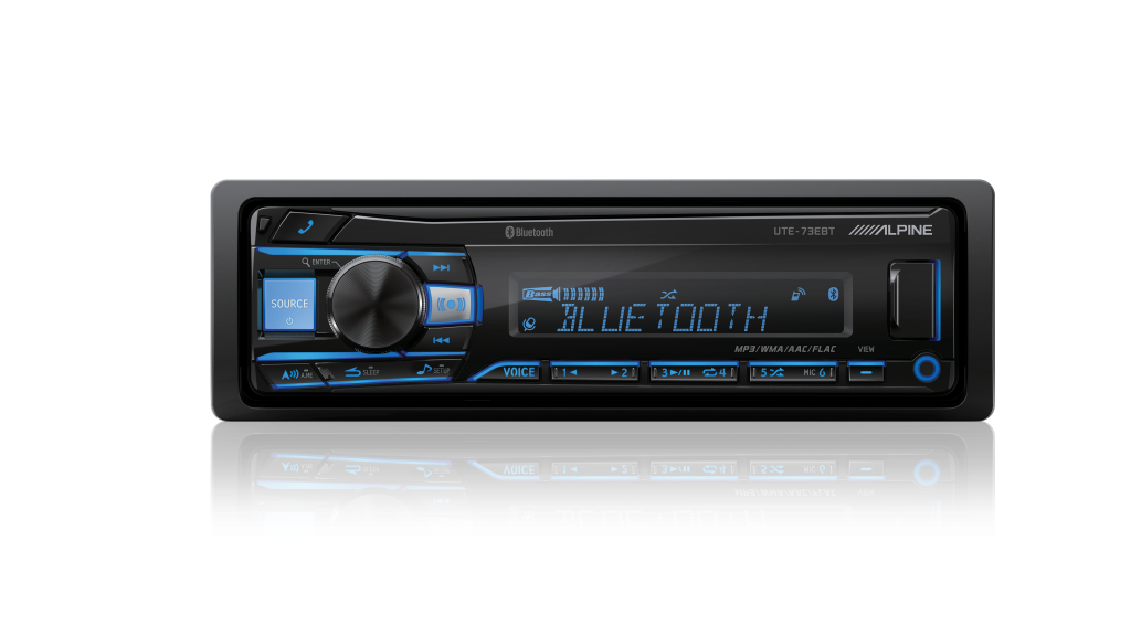 Alpine UTE-73EBT Digital Media Receiver with Bluetooth / USB / AUX / iPod and iPhone / FLAC / TuneIt