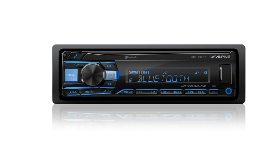 Alpine UTE-73EBT Digital Media Receiver with Bluetooth® / USB / AUX / iPod® and iPhone® / FLAC / TuneIt