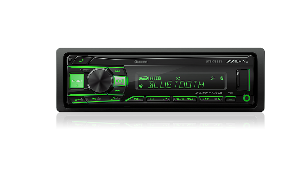 Alpine UTE-73EBT Digital Media Receiver with Bluetooth / USB / AUX / iPod and iPhone / FLAC / TuneIt