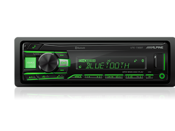 Alpine UTE-73EBT Digital Media Receiver with Bluetooth® / USB / AUX / iPod® and iPhone® / FLAC / TuneIt