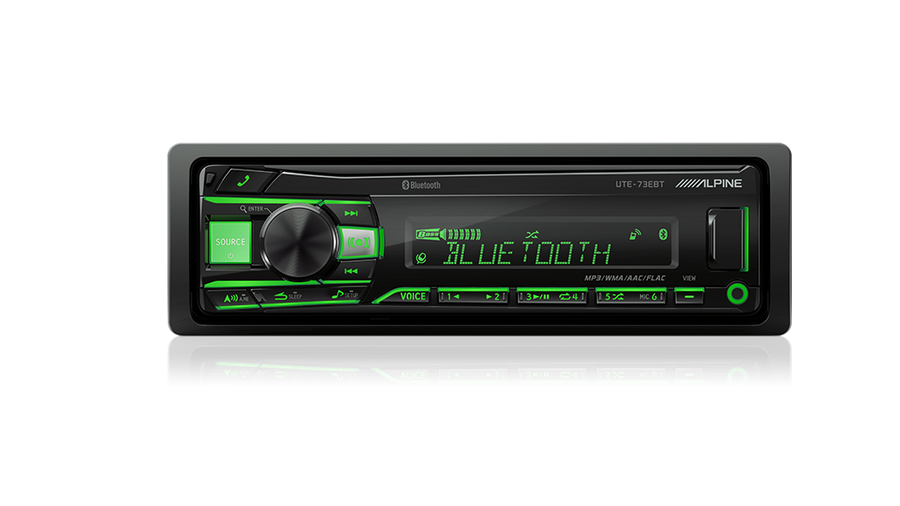 Alpine UTE-73EBT Digital Media Receiver with Bluetooth® / USB / AUX / iPod® and iPhone® / FLAC / TuneIt