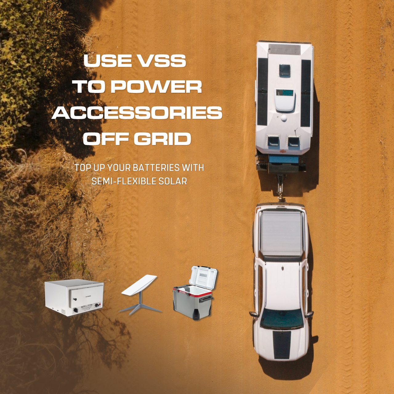 VSS Bonnet Solar Panel - Ford Ranger & Everest (PX1, PX2, PX3 2015-2022) 115-Watts