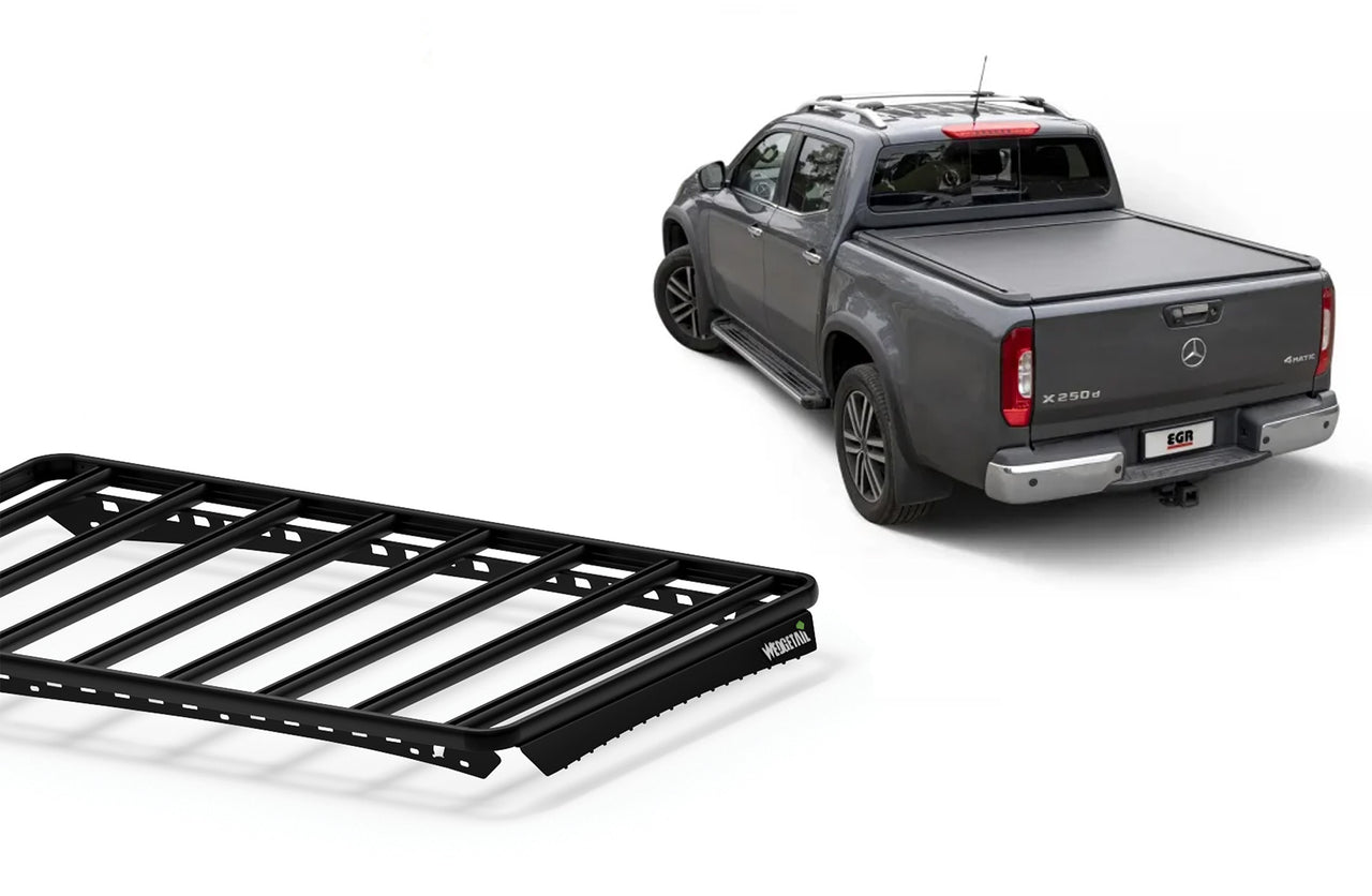 Wedgetail Egr Roll Top Roof Rack to suit Mercedes Benz X Class W470 Dual Cab 2017 - 2020 WT-EGRRTRMXC-1415U