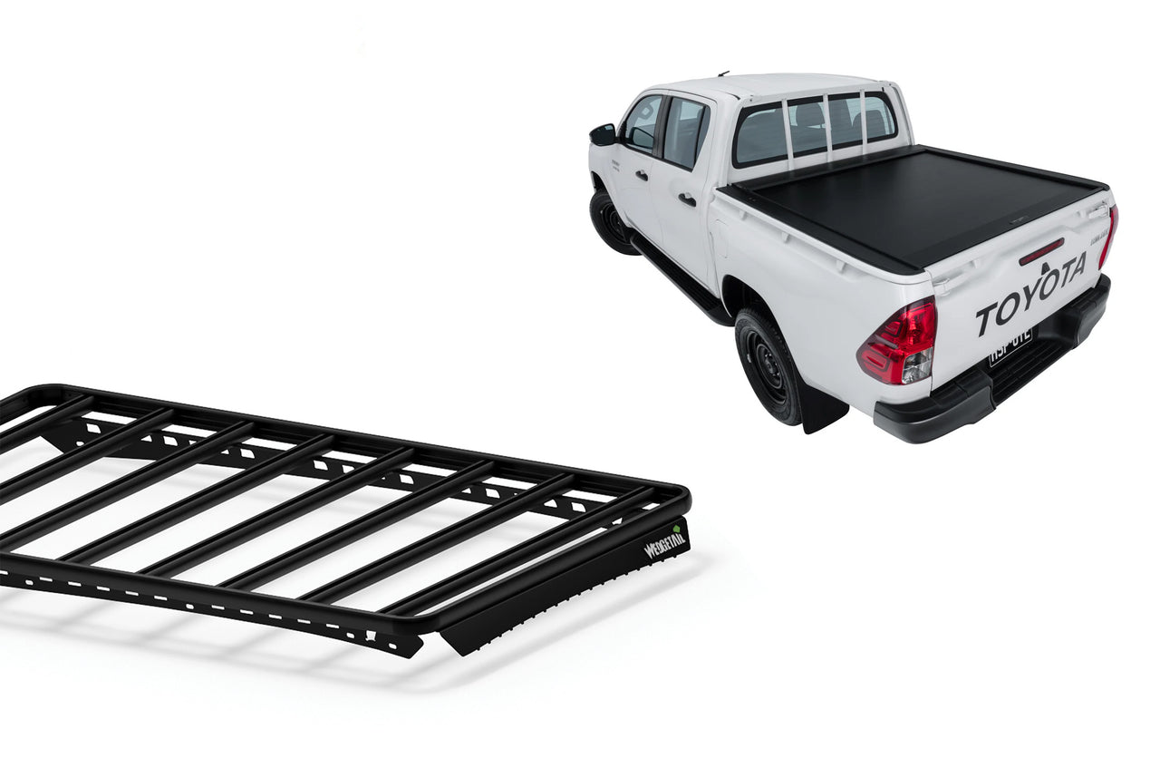 Wedgetail Egr Roll Top Roof Rack to suit Toyota Hilux N80 Dual Cab 10/15 - 10/25 WT-EGRRTRTH16-1415U