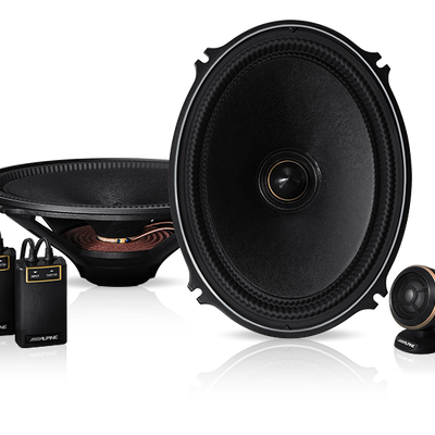 Alpine X-710S X-Premium Sound 7"x10″ Component Speakers