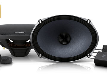 Alpine X-S69C X-Series 6×9″ 360W Component 2-Way Speakers