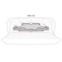 HSP LOAD SLIDE SUITS DUAL CAB D-MAX GEN 2 MY2012-2020MY19 -X3