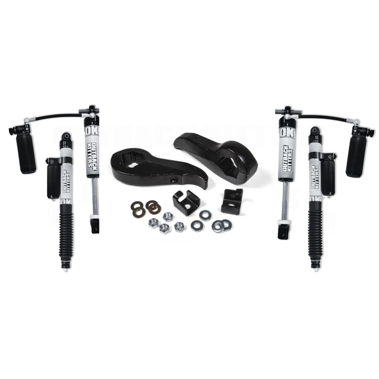 Americas Garage 2" Levelling Kit with OK 2.5" Shocks suits Chev 2500/3500 (11-19) / GMC 2500/3500 (11-19) by Zone Offroad ZONC1204OK