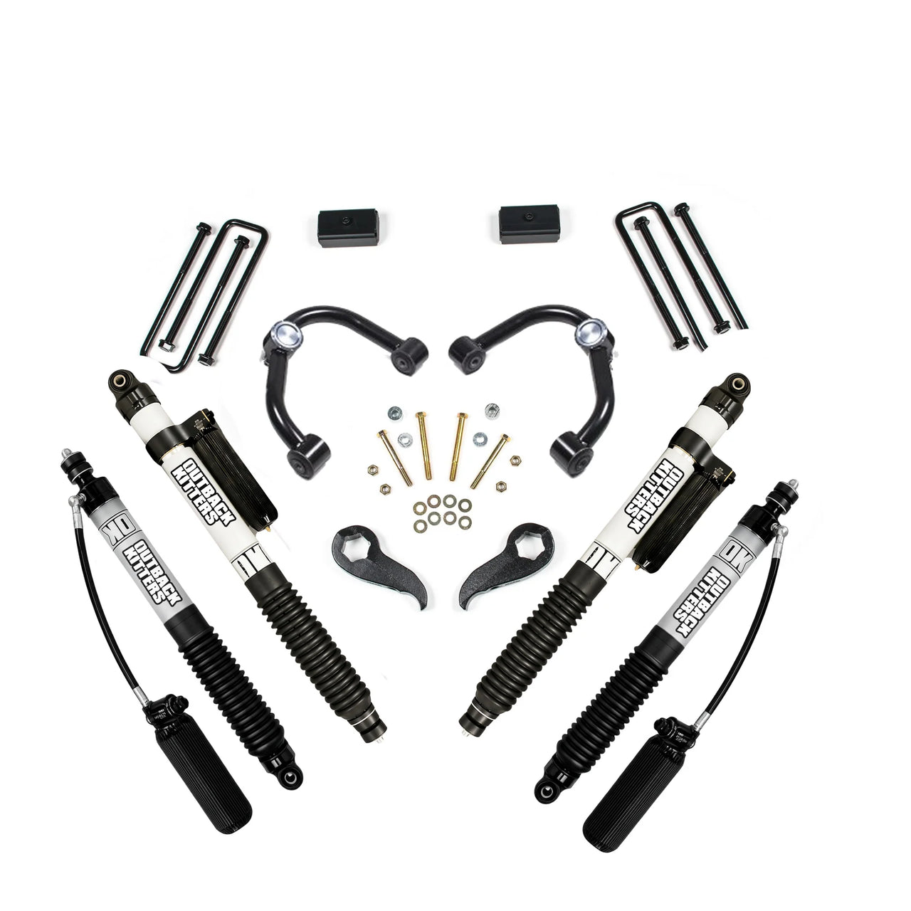 Americas Garage 3" Lift Kit with OK 2.5" Shocks, BDS UCA suits Chev 2500/3500 (11-19) / GMC 2500/3500 (11-19) by Outback Kitters ZONC37BOK