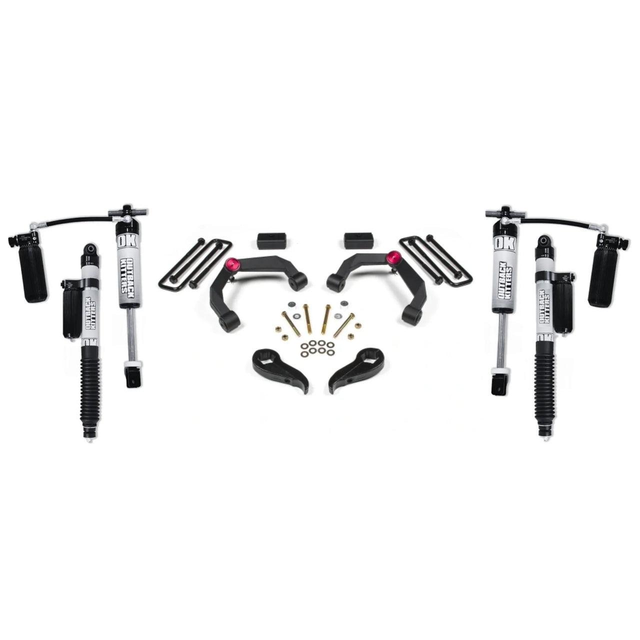 Americas Garage 3" Lift Kit with OK 2.5" Shocks suits Chev 2500/3500 (11-19) / GMC 2500/3500 (11-19) by Zone Offroad ZONC37OK
