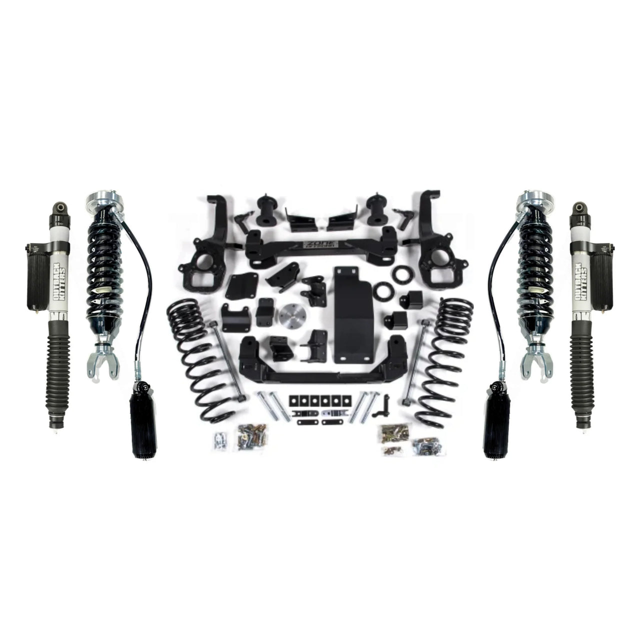 Americas Garage 4" Lift Kit with OK 2.5" Shocks suits Ram 1500 DT (19-26) by Zone Offroad ZOND99AOK