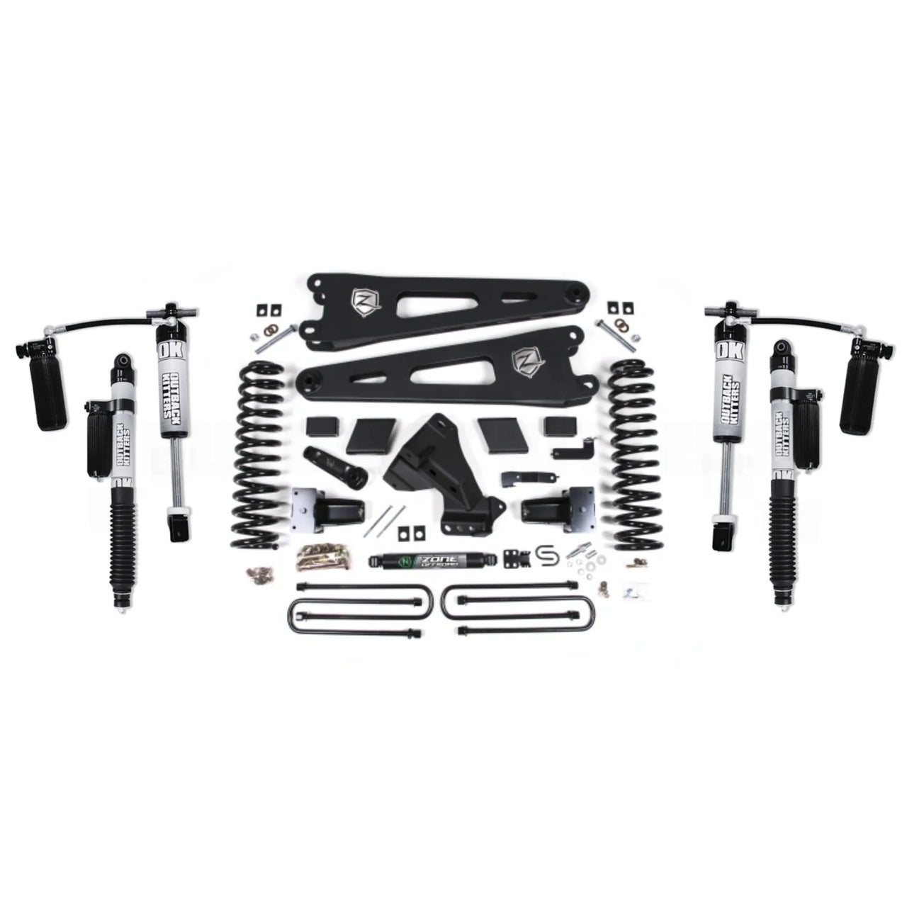 Americas Garage 5" Lift Kit with OK 2.5" Shocks suits Ford F-250 Super Duty/F-350 Super Duty (20-22) by Zone Offroad ZONF60OK