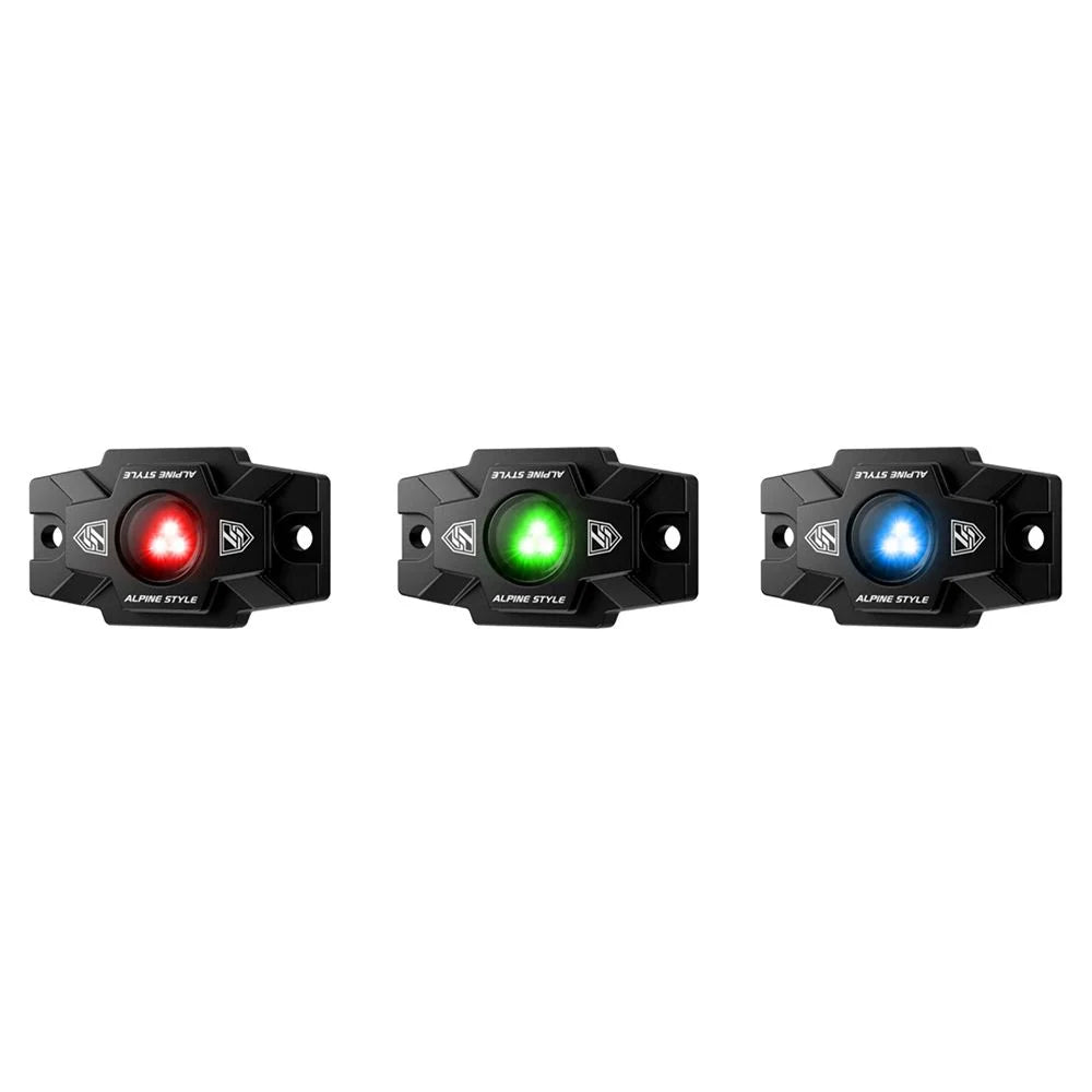 ALPINE SummitPro RGB LED Rock Light Set of 6 with App Control -LXR-SP6