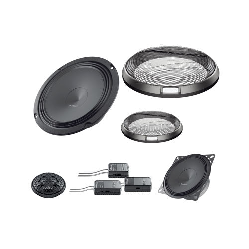 AUDISON Prima Line - 6.5" + 4" 3-Way 4 Ohm Component Speaker Kit - Pair (Apk 163)