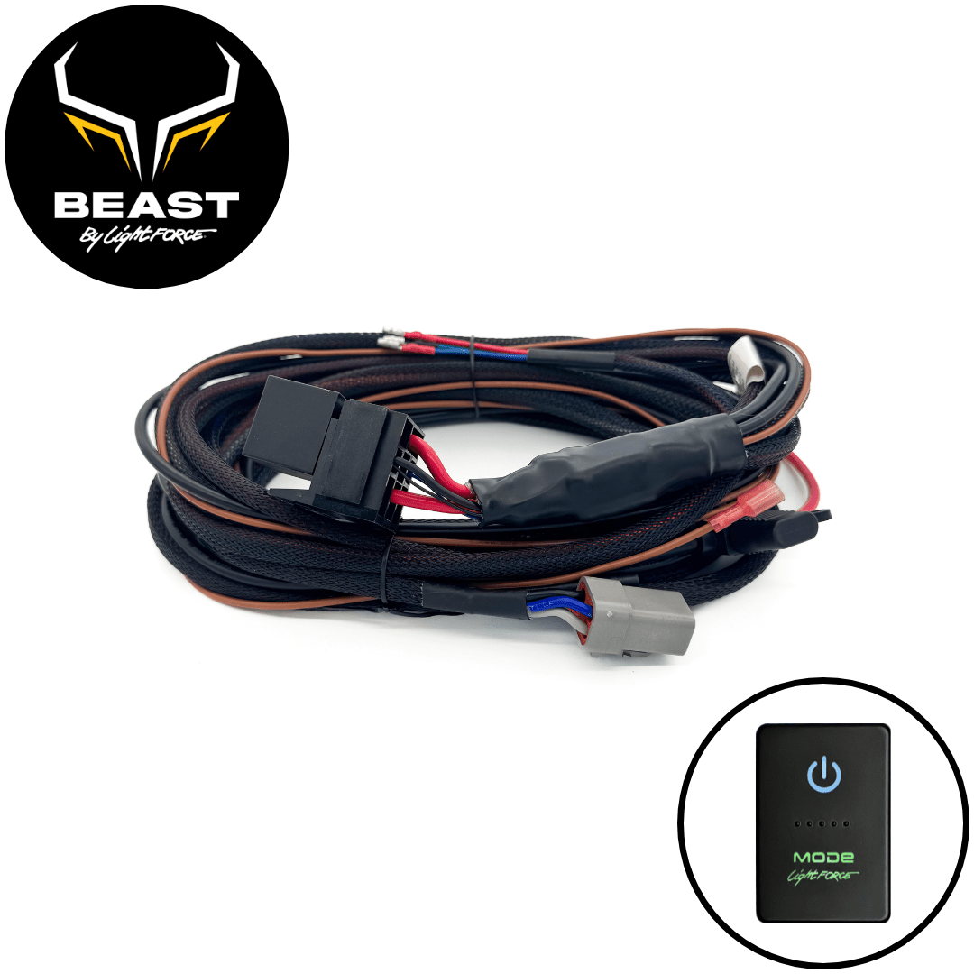LIGHTFORCE "BEAST DRIVING LIGHT UNIVERSAL WIRING HARNESS - 12" -LFDLHBEAST-U