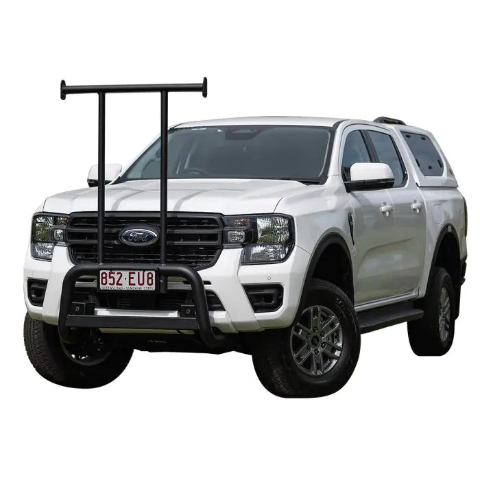 TJM BOCAR ULTIMATE BLACK ALLOY 76MM LOW LOOP NUDGE BAR FOR TOYOTA HILUX 8th GEN,NISSAN NAVARA,GWM CANNON NPW,MITSUBISHI TRITON MV BOCN0300-0