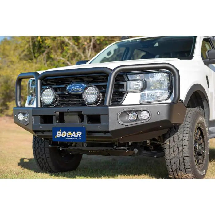 BOCAR STOCKADE BULL BAR BLACK STEEL FOR FORD RANGER PY 06/22-On(IN STORE PICK UP ONLY)