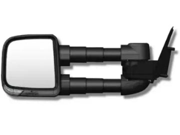 CLEARVIEW Black Compact Towing Mirrors BSM, Indicators - Cat 6, Electric Isuzu D-Max MY21 on-CVC-IU-DX20-SJEB