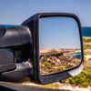 CLEARVIEW BLACK COMPACT TOWING MIRRORS BSM, ELECTRIC MAZDA BT-50 TF JUL 2020 ON-CVC-IU-DX20-SEB