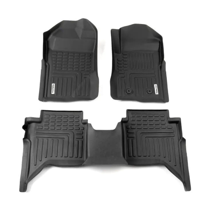 DEEP DISH FLOOR LINER SUIT FORD RANGER NEXT GEN W'TRAK DC 2022 ON FD107-3D