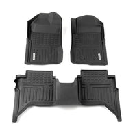 DEEP DISH FLOOR LINER SUIT FORD RANGER NEXT GEN W'TRAK DC 2022 ON FD107-3D