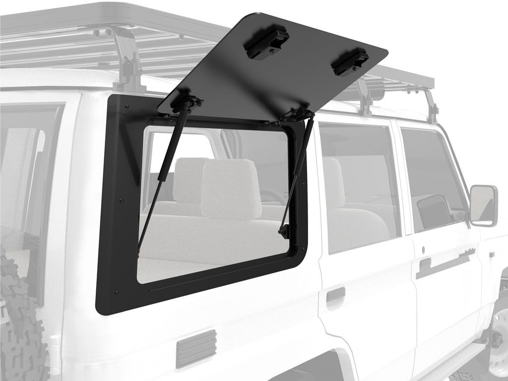 FRONT RUNNER TOYOTA LAND CRUISER 76 GULLWING WINDOW / RIGHT HAND SIDE ALUMINIUM- GWTL004