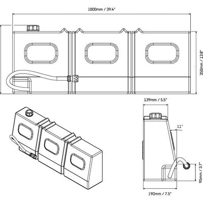 Front Runner Slanted Water Tank -WTAN008