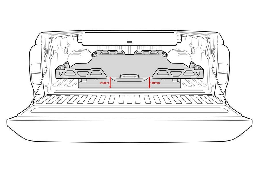 HSP Load Slide Suits Dual Cab Hilux Revo 2015+ Sr5, GR + Rugged-X -H3