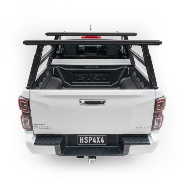 HSP 4X4 Load Rack Pro Ladder Rack for 2021+ ISUZU D-MAX Dual Cab – Tub Mount Full System – Adjustable Height – 150kg Dynamic Capacity – 1410-LR2-S