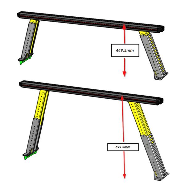 Musso Long Bed HSP Load Rack Pro-2311-Lr2-S-Rc