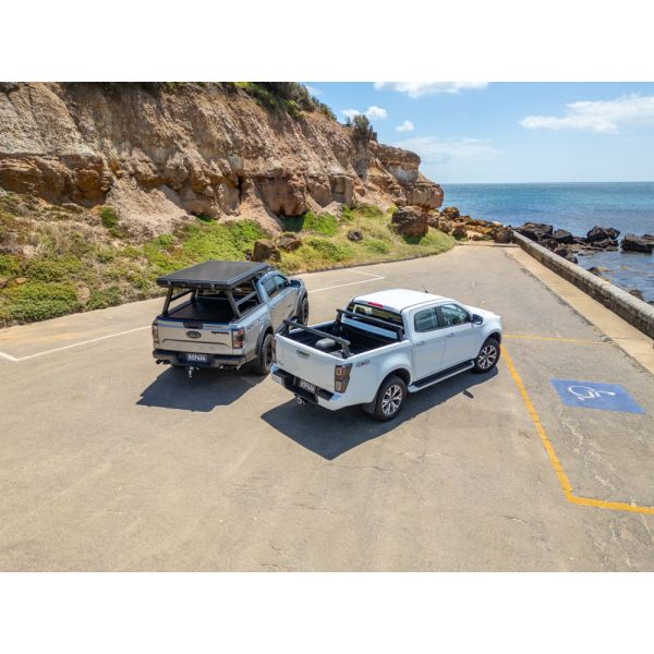 HSP 4X4 Load Rack JNR Tub Rack for 2025+ MG U9 Dual Cab – Tub Mount Full System – Adjustable Height – 150kg Dynamic Capacity – 2710-LJ1