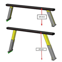 HSP Load Rack Pro Ladder Rack suits JAC T9 2025+ Suits Roll R Cover S3.5 - Full set (Front & Rear Legs + Joiner Bar)-1510-LR2-S-RC