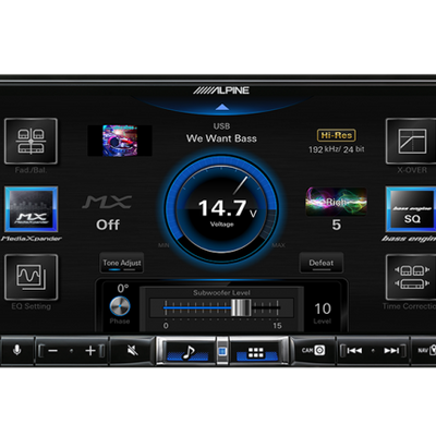 Alpine iLX-507A 7” High-Res Audio Receiver with Wireless Apple CarPlay / Wireless Android Auto / HDMI / USB / Dual Camera / Bluetooth / Hi-Res Audio Wireless / LDAC / DAB+