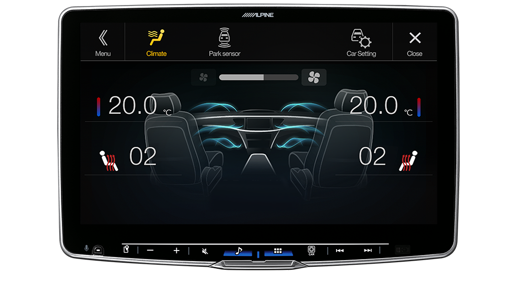 ALPINE Halo11 11” High-Res Audio Receiver with Wireless Apple CarPlay / Wireless Android Auto / HDMI / USB / Dual Camera / Bluetooth / Hi-Res Audio Wireless // DAB+-VES1G4-F511A