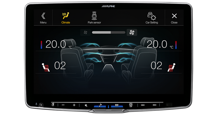 Alpine Halo 11” High-Res Audio Receiver with Wireless Apple CarPlay / Wireless Android Auto / HDMI / USB / Dual Camera / Bluetooth / Hi-Res Audio Wireless // DAB+ Suitable for GR-Yaris-YARIS-GR20-F511A