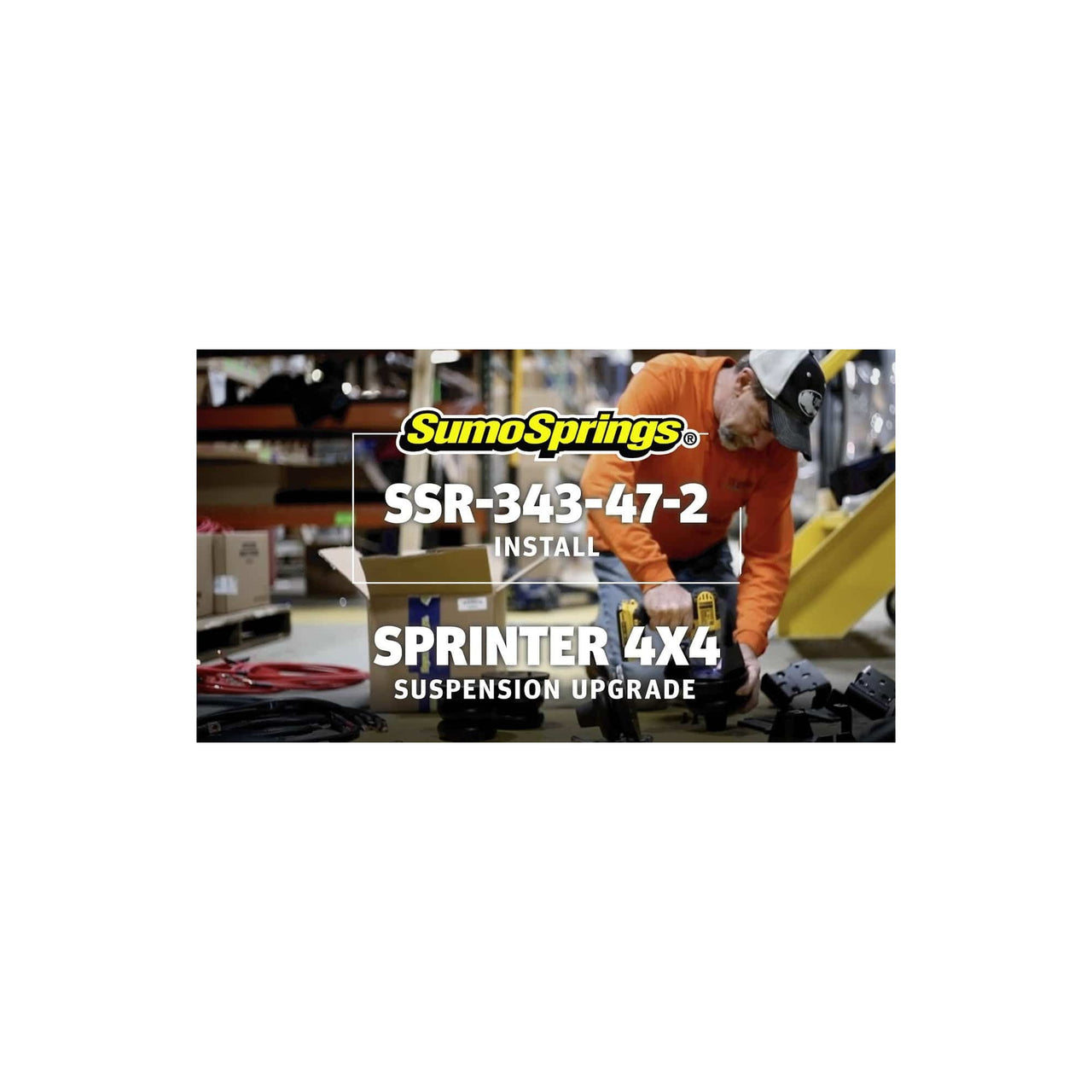 Americas Garage Rear SumoSpring Heavy Duty Rebel - 1,360kg - Dark Blue suits 2019+ Mercedes-Benz Sprinter 3500 4x4 by SuperSprings International SSR-343-40-2