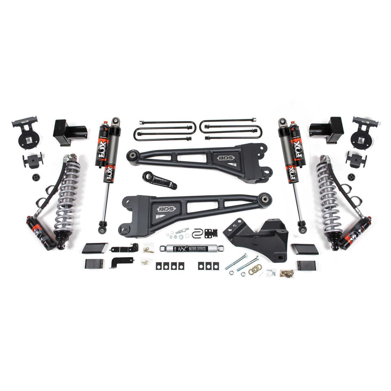 Americas Garage 5" Lift Kit with Fox 2.5" PE DSC Coilover Shocks suits Ford F-250 Super Duty/F-350 Super Duty (23-25) by BDS Suspension BDS2244FPE