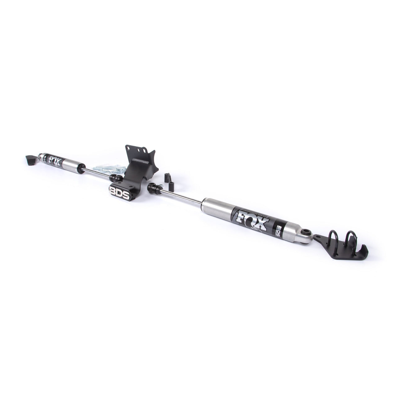 Americas Garage Dual Steering Stabiliser Kit with Fox 2.0 Performance Series Steering Stabiliser Shocks suits Ram 2500 (19-26), 3500 (19-24) by BDS Suspension BDS2031DF