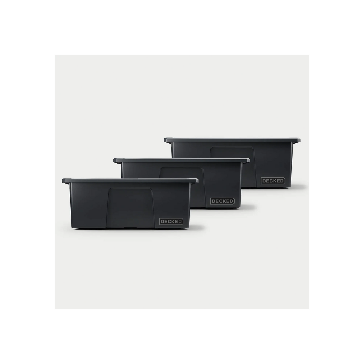 Americas Garage Payloader 32 - D-co bin, Black, 3 Pack by DECKED DKD-A0040-DBIN-BLK