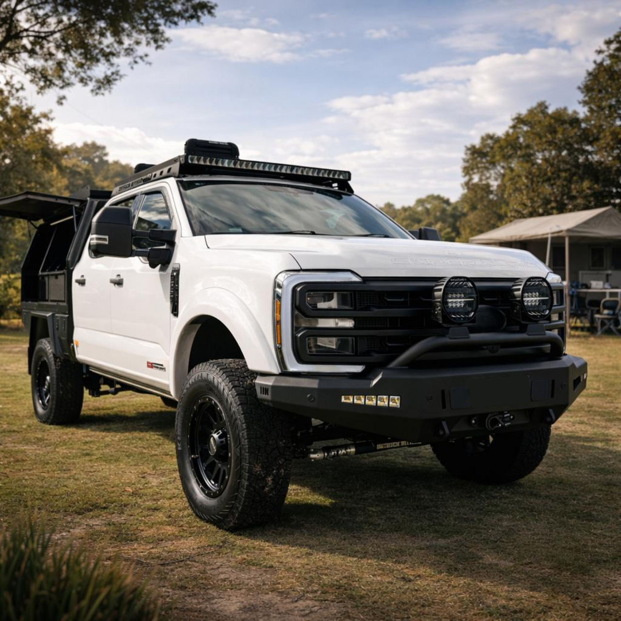 Americas Garage Pre Runner Bar, Texture Black suits Ford F-250 Super Duty/F-350 Super Duty (23-26) by Outback Kitters OK911047TB-K