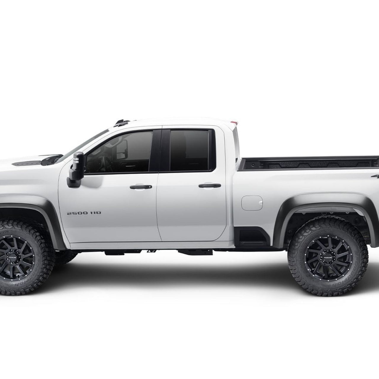 Americas Garage Extend-A-Flender Smooth Fender Flares, Black, Front & Rear suits Chev 2500 (20-26), 3500 (20-25) by Husky Liners HUS2804986
