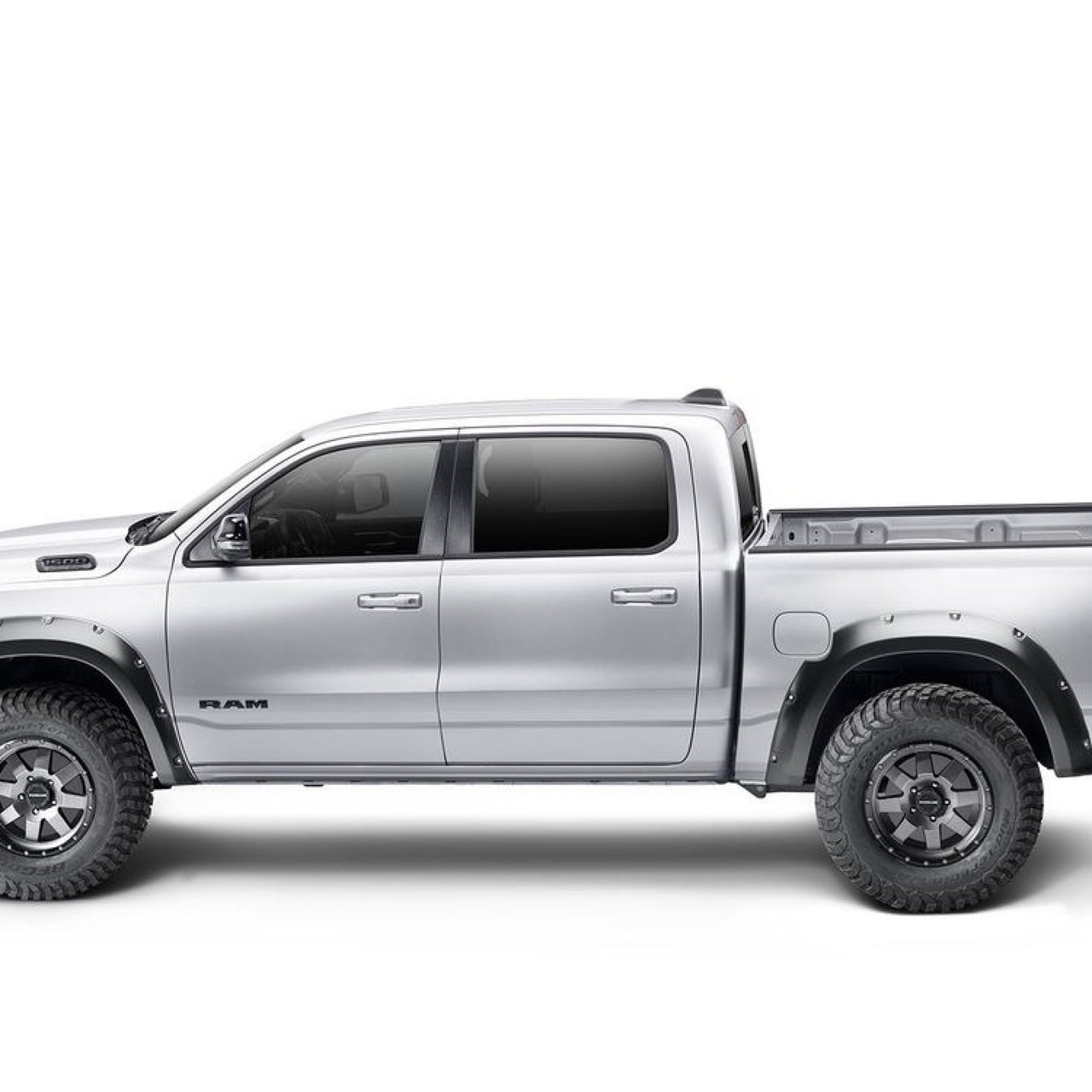 Americas Garage 1.5" Pocket Style Fender Flares, Black, Front & Rear suits Ram 1500 DT (19-26) by Husky Liners HUS2805924