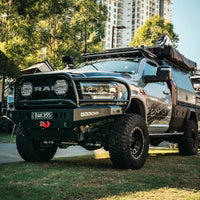 Americas Garage Full Guard Bar, 3 Tabs, Satin Black suits Ram 2500/3500 (2019-2024) by Outback Kitters OK911035SB-K