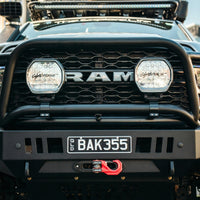 Americas Garage Full Guard Bar, 3 Tabs, Satin Black suits Ram 2500/3500 (2019-2024) by Outback Kitters OK911035SB-K