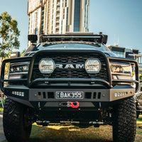 Americas Garage Full Guard Bar, 3 Tabs, Satin Black suits Ram 2500/3500 (2019-2024) by Outback Kitters OK911035SB-K