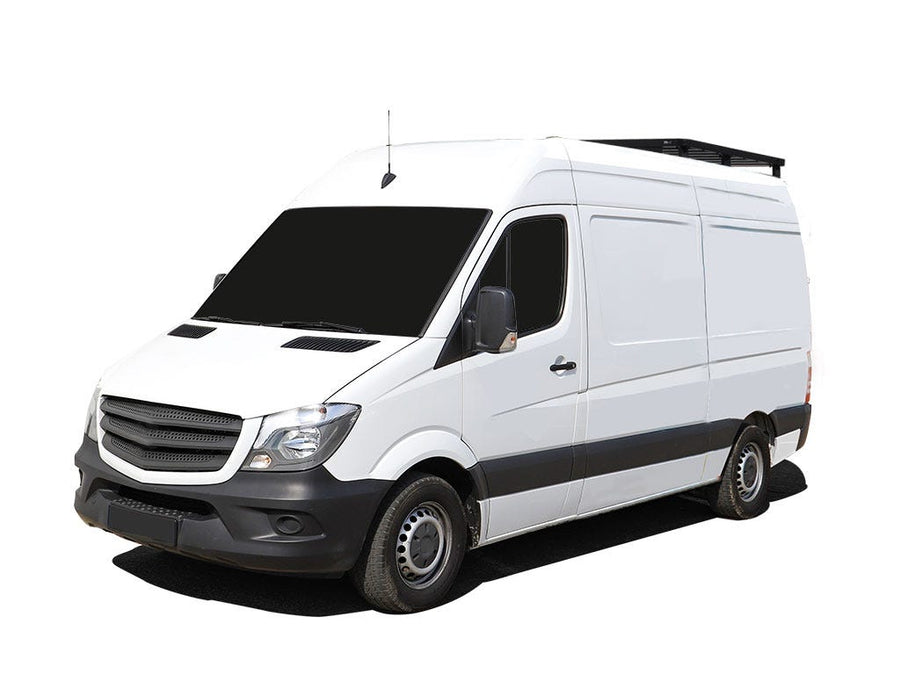 Front Runner Mercedes-Benz Sprinter 128in/144in/170in / L1/L2/L3 / SWB/MWB/LWB Wheelbase w/o OEM Tracks (2006-Current) Slimline II 1/4 Roof Rack Kit / Tall -KRMS005T