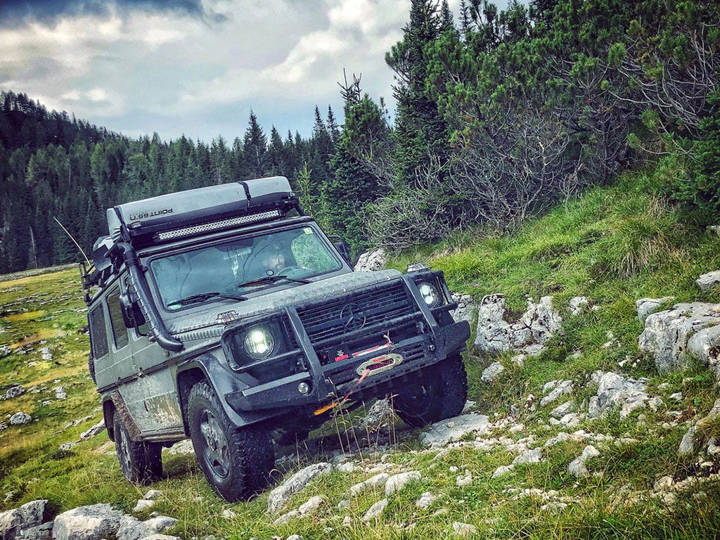 FRONT RUNNER MERCEDES-BENZ GELANDEWAGEN G CLASS (1979-2017) SLIMLINE II ROOF RACK KIT / TALL -KRGWT04L