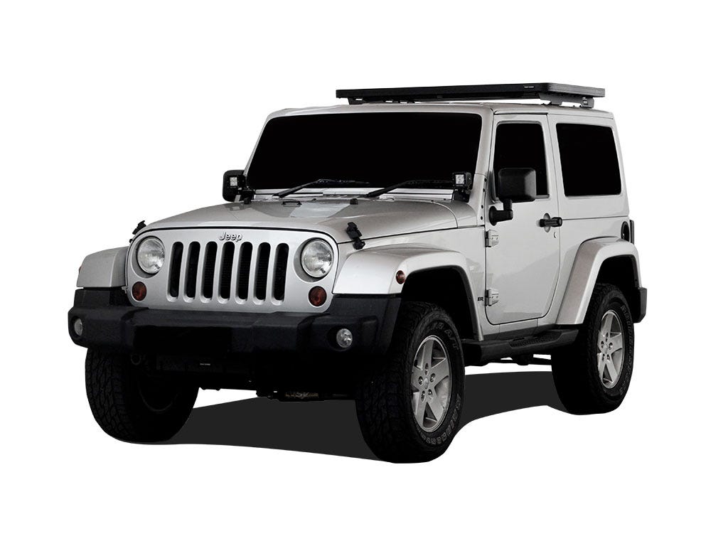 FRONT RUNNER JEEP WRANGLER JK 2 DOOR (2007-2018) EXTREME SLIMLINE II 1/2 ROOF RACK KIT -KRJW002T